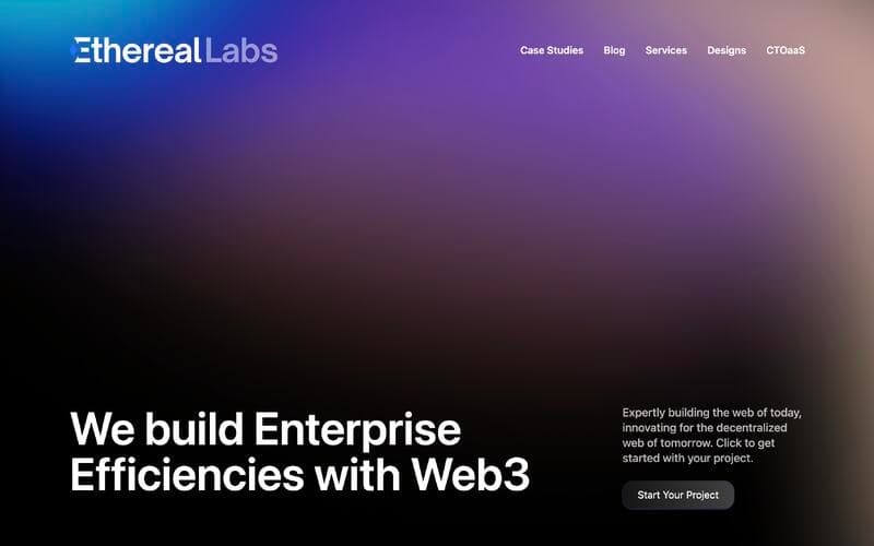 Ethereal Labs Website